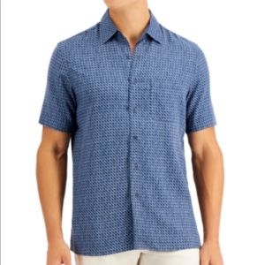 Tasso Elba Men's Patrone Geo Print Shirt